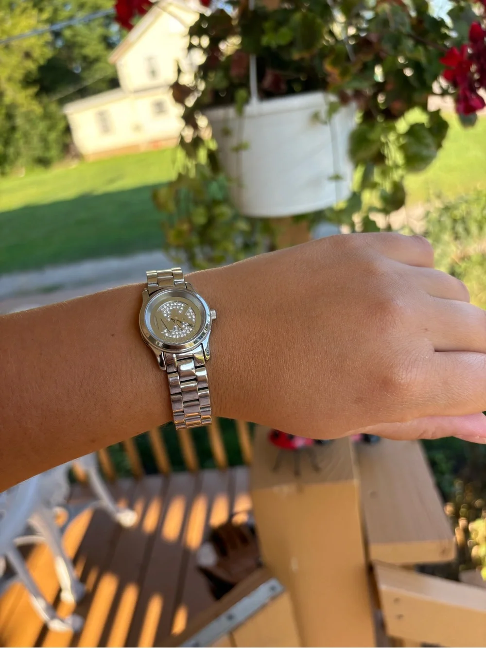 Michael Kors Silver tone elegant Bracelet Watch